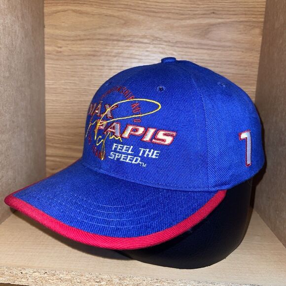 Vintage Max Papis Miller Lite #7 Nascar Racing Strapback Hat “Feel The Speed” - Picture 5 of 10